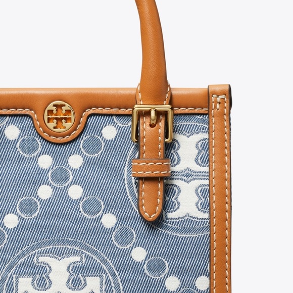 T MONOGRAM DENIM MINI TOTE 
New with tag - Picture 3 of 6